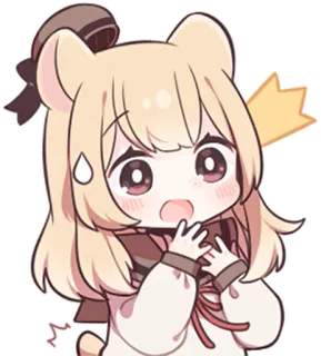 ‼️ 0ec3af64 애니메이션, 소녀, 만화, 치비, 귀여운, 귀엽다 telegram sticker