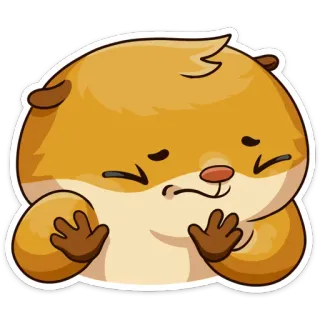 😫 cecf6454 хомяк, милый, животное, питомец, грызун telegram sticker