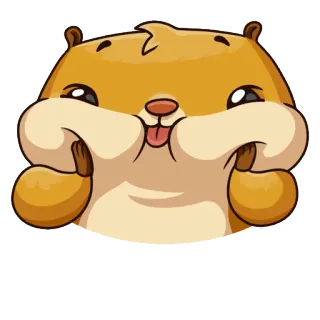 🤗 d5455047 хомяк, животное, мультфильм, милый, смешной, стикер telegram sticker