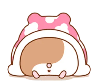 😌 0c0353ed 햄스터, 동물, 귀여운, 엉덩이, 카와이, 만화 telegram sticker
