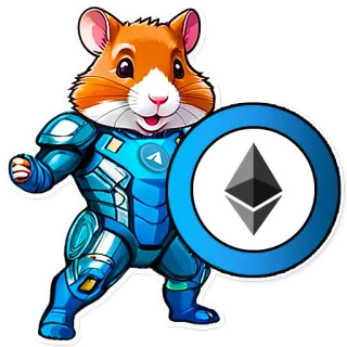 🪙 2f77625a แฮมสเตอร์, ชุดเกราะ, โล่, คริปโทเคอร์เรนซี, อีเธอเรียม, มาสคอต telegram sticker