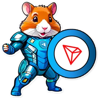 🪙 860dd1db แฮมสเตอร์, เกราะ, ทรอน, คริปโต, การ์ตูน, มาสคอต, โล่ telegram sticker