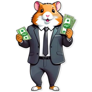 💵 9709237f แฮมสเตอร์, ธุรกิจ, ชุดสูท, เงิน, การ์ตูน, สัตว์ telegram sticker