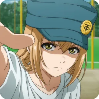 🙂 699d1de2 Anime, Fille, Personnage, Chapeau, Cheveux Blonds, Yeux Jaunes whatsapp sticker