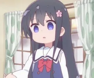 ❄️ 04346255 Anime, Dibujos animados, Chica, Uniforme escolar, Linda, Manga telegram sticker