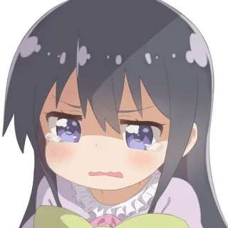 ❄️ 1ecc1837 anime, chica, llorando, triste, kawaii, emocional telegram sticker