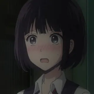 🖇 283fae79 Аниме, Девочка, Студентка, Школьная форма, Румянец telegram sticker