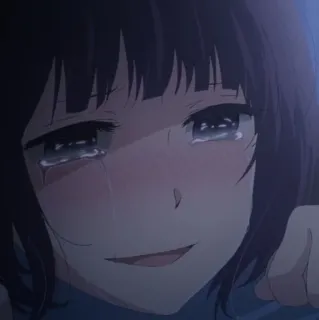 🖇 4398a047 Аниме, Грустный, Плачущий, Девушка, Слезы telegram sticker