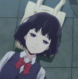 🖇 615c4c52 Аниме, Девочка, Милая, Школьная форма telegram sticker