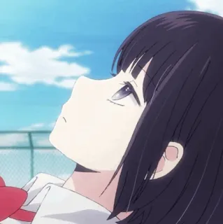 🖇 71f3795f аниме, девушка, мультфильм, портрет telegram sticker