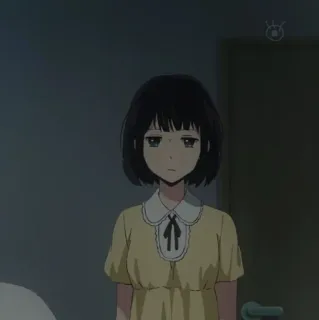 🖇 7cae2ce2 Аниме, Девушка, Брюнетка, Манга telegram sticker