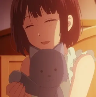 🖇 d2cb3e27 Аниме, Девушка, Милый, Игрушка telegram sticker