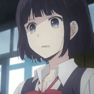 🖇 e3e63ed0 Аниме, Девушка, Школьная форма, Портрет telegram sticker