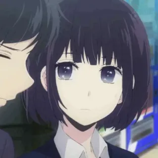 ✨ 154ae2bc 애니메이션, 소녀, 짧은 머리, 만화, 캐릭터 telegram sticker