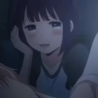 ✨ 44e95f54 애니메이션, 소녀, 만화, 귀여운, 웃는 telegram sticker