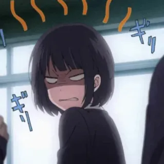 ✨ 4be323cf 애니메이션, 화난, 좌절한, 캐릭터, 만화 telegram sticker