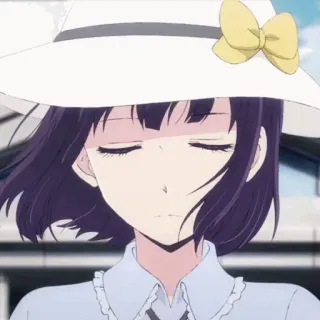 ✨ 6a7b5c62 애니메이션, 소녀, 모자, 여자 telegram sticker