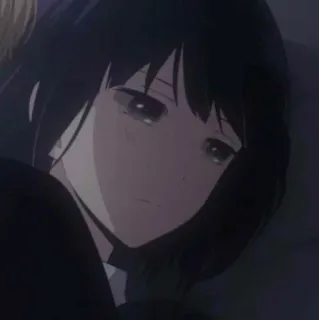 ✨ 78da5d79 애니메이션, 소녀, 슬픈, 만화, 캐릭터 telegram sticker