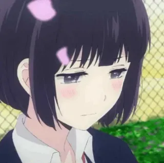 ✨ b57b2a82 애니, 소녀, 슬픈, 여고생 telegram sticker