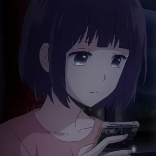 🎐 c823970c อนิเมะ, ผู้หญิง, การ์ตูน, โทรศัพท์, ตัวละคร telegram sticker