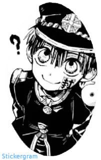 🙂 7fca8e8f Hanako-kun Toilet-bound Hanako-kun anime, manga, hanako-kun, toilet-bound hanako-kun, yugi amane, supernatural, ghost whatsapp sticker