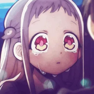😭 4d338e38 Nene Yashiro Toilet-bound Hanako-kun anime, gadis, menangis, sedih, air mata, manga, imut telegram sticker