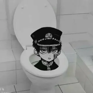 🙂 a4eb6386 Hanako-kun Toilet-Bound Hanako-kun Anime, Toilet, Karakter, Manga, Hantu telegram sticker