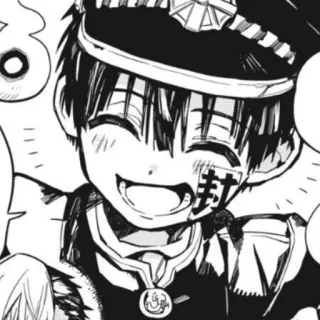 ⛓ 33ed2b3e Hanako-kun Toilet-bound Hanako-kun 封 Аниме, Манга, Персонаж, Улыбка, Форма telegram sticker