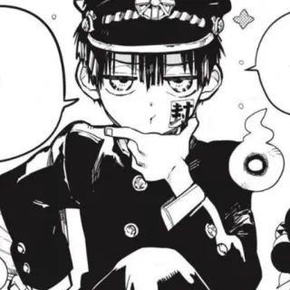 🔌 508991ab Hanako Toilet-Bound Hanako-kun Ханако-кун, Туалетный мальчик Ханако, Аниме, Манга, Милый, Школьная форма, Персонаж telegram sticker