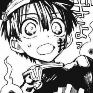 🕷 51a3d48f Hanako Toilet-bound Hanako-kun よろしく Аниме, Манга, Призрак, Сверхъестественное, Школа, Hanako Kun telegram sticker