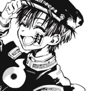 🕷 e89dbe87 Hanako Toilet-Bound Hanako-kun 封 Аниме, Манга, Hanako-kun, Призрак, Школьная форма, Сверхъестественное, Печать telegram sticker