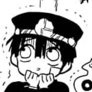 😰 60b884ef Hanako-kun Toilet-bound Hanako-kun 애니메이션, 만화, Hanako-kun, 지박소년 하나코 군, 유령, 초자연, 귀여운, 스티커 telegram sticker