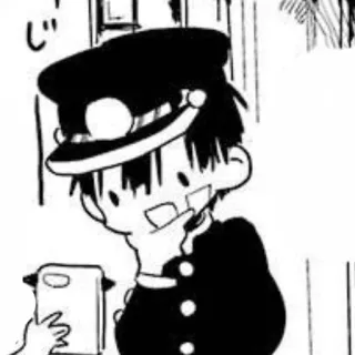 🤔 9200cc9a じ 애니메이션, 만화, 남자, 교복, 핸드폰 telegram sticker