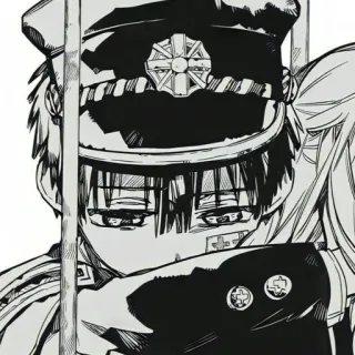 😞 e4b0d11f 애니메이션, 만화, 캐릭터, 슬픈, 흑백, 일본 telegram sticker