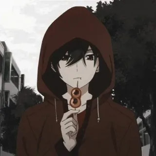 🖇 07305b1a Аниме, Толстовка, Персонаж, Искусство, Еда telegram sticker