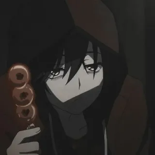 🖇 1f191e28 Аниме, Манга, Толстовка, Данго, Персонаж, Портрет telegram sticker