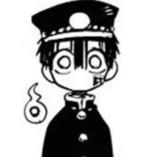 🗒 8774b1bf Hanako-kun Toilet-bound Hanako-kun anime, manga, hanako-kun, toilet-bound hanako-kun, character whatsapp sticker