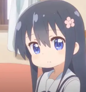 ☁️ 2e96ba3d Anime, Fille, Mignon, Fleur, Uniforme scolaire whatsapp sticker