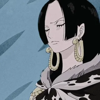 🖤 00aa48de Boa Hancock One Piece อนิเมะ, วันพีซ, โบอา แฮนค็อก, จักรพรรดินีโจรสลัด, ตัวละคร, ผู้หญิง telegram sticker