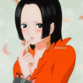 🖤 35f2528f Boa Hancock One Piece อนิเมะ, วันพีซ, โบอา แฮนค็อก, ตัวละคร, ผู้หญิง, การ์ตูน telegram sticker