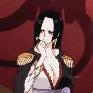 🖤 77816ae4 Boa Hancock One Piece อนิเมะ, วันพีซ, โบอา แฮนค็อก, ตัวละคร telegram sticker