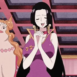 🖤 914fcda1 Boa Hancock One Piece อนิเมะ, วันพีซ, โบอา แฮนค็อก, ตัวละคร telegram sticker