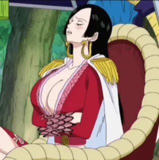 🖤 9868b280 Boa Hancock One Piece อนิเมะ, วันพีซ, โบอา แฮนค็อก, ตัวละคร, แฟนอาร์ต telegram sticker