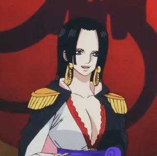 🖤 f616727c Boa Hancock One Piece อนิเมะ, วันพีซ, โบอา แฮนค็อก, ตัวละคร, ผู้หญิง telegram sticker