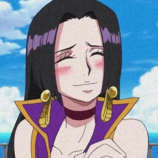 🥂 7e067f53 Boa Hancock One Piece Anime, One Piece, Boa Hancock, Dessin animé, Reine, Pirate telegram sticker