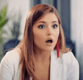 😳 f88a376f 女人, 震惊, 惊讶, 肖像, 女性, 反应 whatsapp sticker