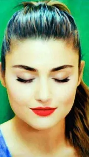 ❤ 70b6f740 女人, 脸, 肖像, 化妆, 眼睛, 嘴唇 telegram sticker