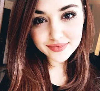 ❤ d6ae0096 女人, 肖像, 脸, 美丽, 头发 telegram sticker