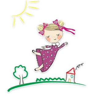 🚀 2c19cd30 kreskówka, dziewczyna, ilustracja, dziecko, rysunek, naklejka telegram sticker