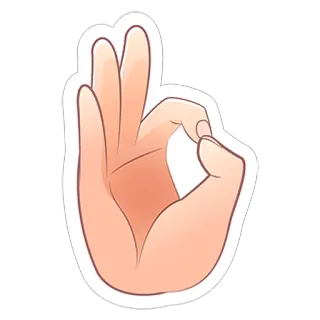 👌 5633c8a2 Gest ręki, Okay, Obraźliwe telegram sticker